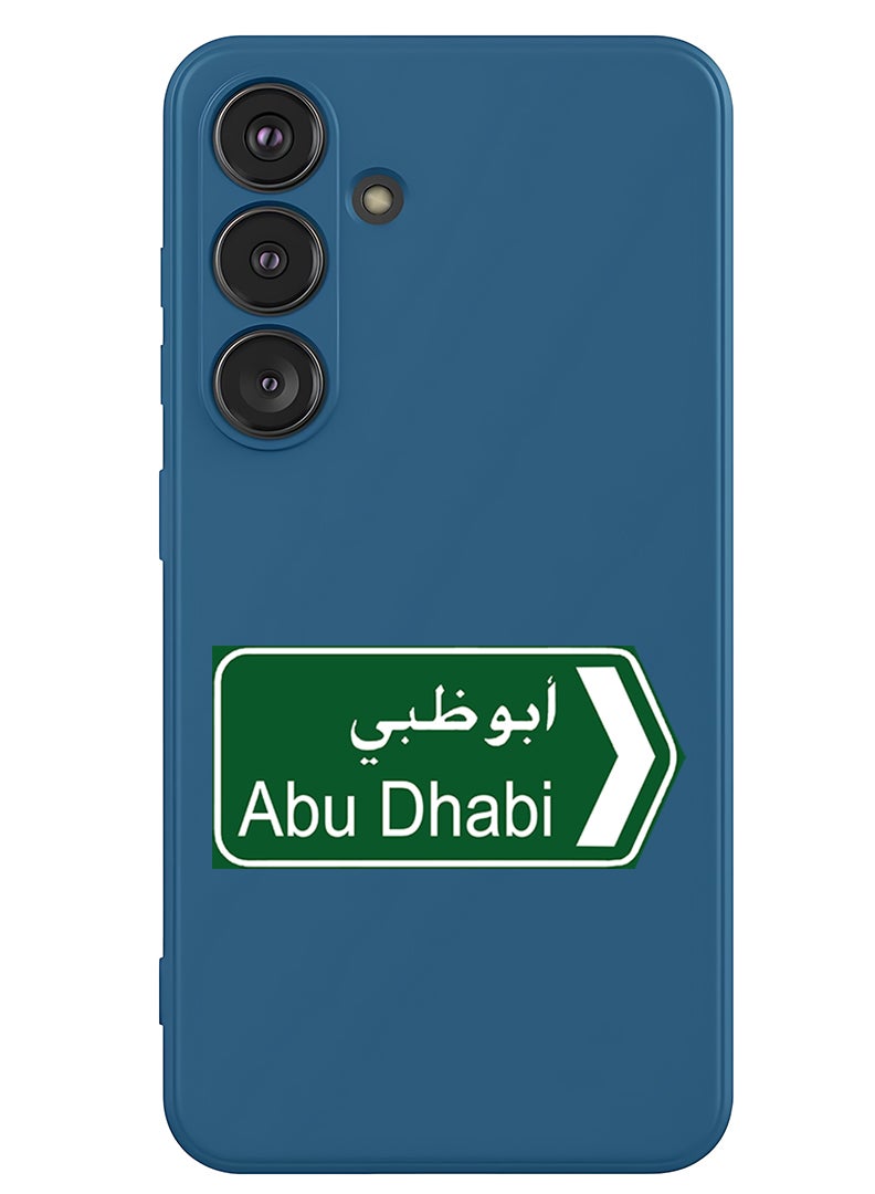 Theodor Protective Slim Fit Case Liquid Silicone Cover with Full Body Protection Anti-Scratch Shockproof Case For Samsung Galaxy S25 Plus (Blue) - abudhabi sign board - Image 1