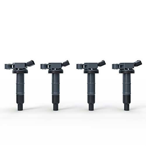 AA Ignition Ignition Coil Pack Set of 4 - Compatible with Toyota, Scion & Lexus Vehicles - Camry, Corolla, Solara, tC, xB, HS250h and more 2.0L, 2.4L models- Replaces 90919-02244, UF333 - Year Models 2001-2012 - Image 1