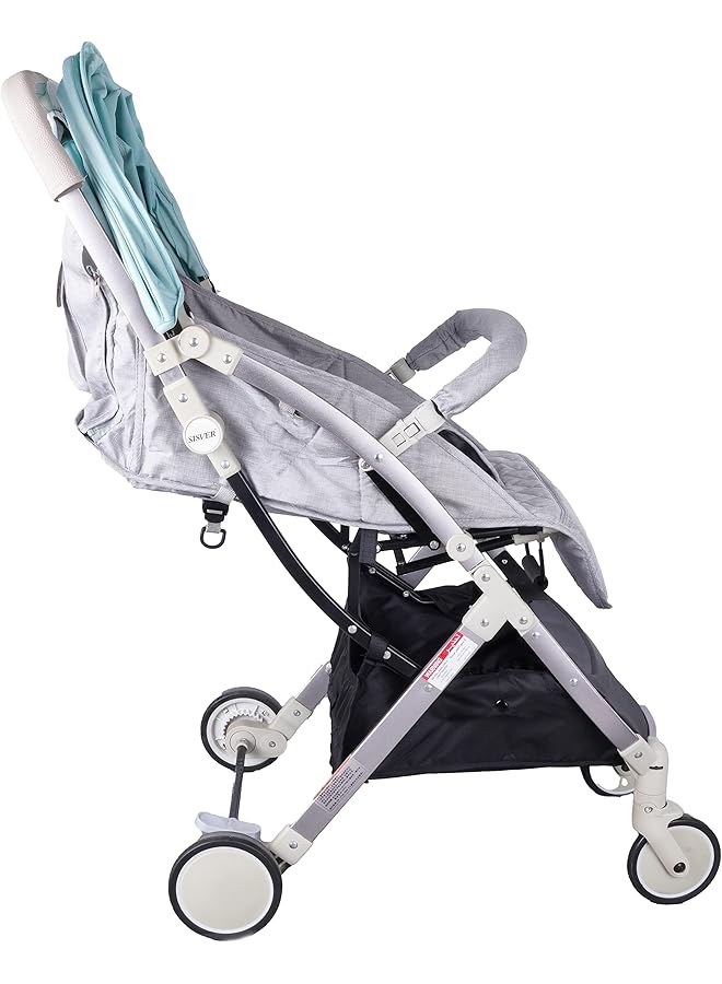 BABY PLUS Bp9495 Foldable And Multifunctional Stroller Green - Image 5