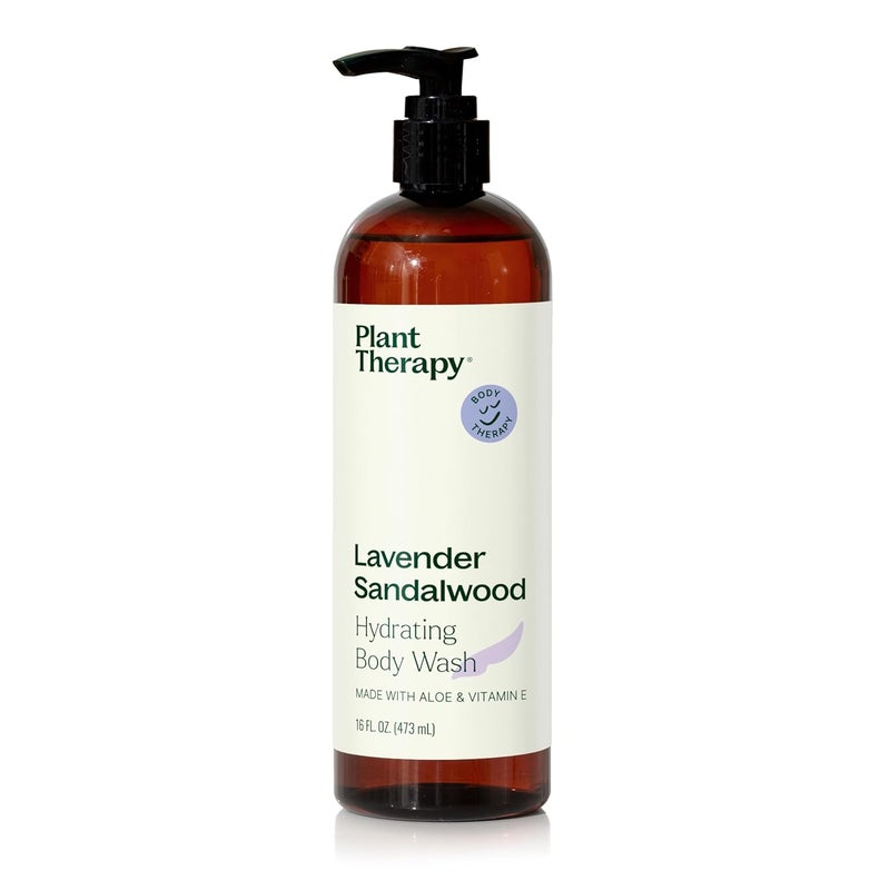 Plant Therapy Lavender Sandalwood Natural Body Wash 16 oz For all Skin Types Sulfate Free Body Wash For Men or Women Relaxing AllNatural Aroma Lush Hydrating Lather Cleanses Soothes Skin - Image 1