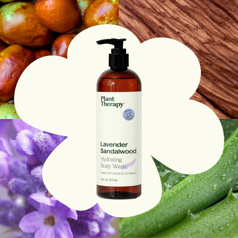 Plant Therapy Lavender Sandalwood Natural Body Wash 16 oz For all Skin Types Sulfate Free Body Wash For Men or Women Relaxing AllNatural Aroma Lush Hydrating Lather Cleanses Soothes Skin - Image 3