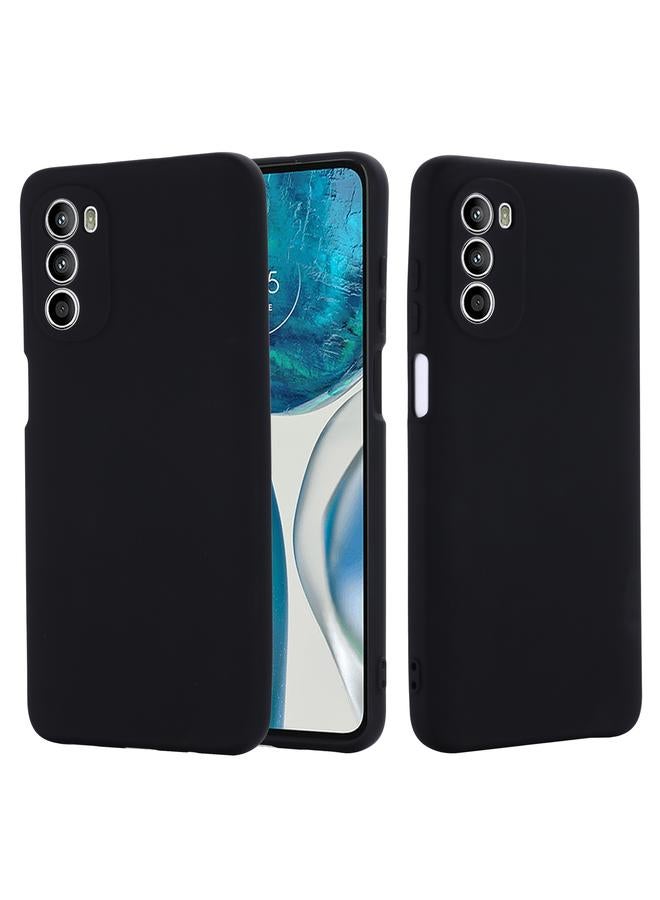 S-TOP Case For Motorola Moto G52 4G/G82 Pure Color Liquid Silicone Shockproof Phone Case - Image 2