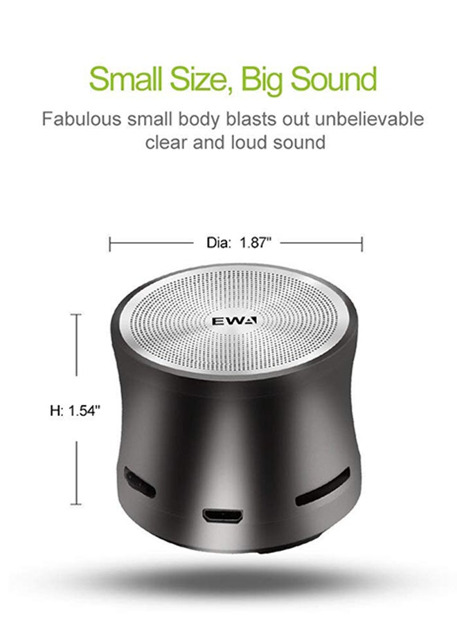 Mini Wireless Bluetooth Bass Speaker Grey - Image 3