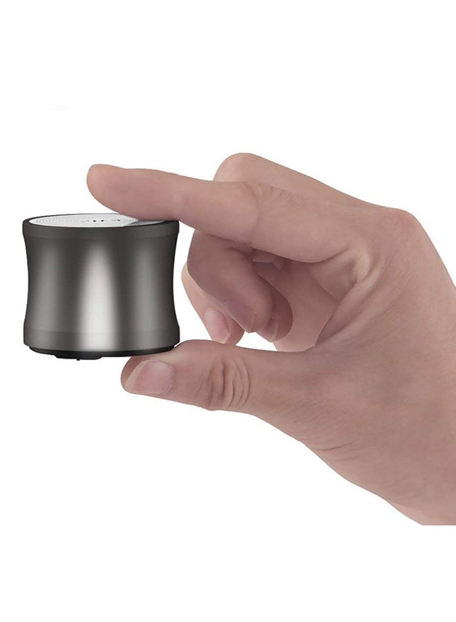 Mini Wireless Bluetooth Bass Speaker Grey - Image 1