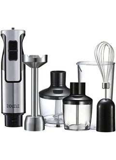 HB1200 4-in-1 Immersion Blender For Blending Chopping Whisking and Pureeing 800W Motor 20 Speeds White
