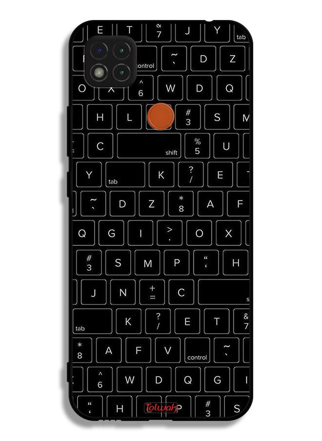 Tolwak Xiaomi Redmi 9C Protective Case Cover Random Keyboard Keys Pattern  - Image 2