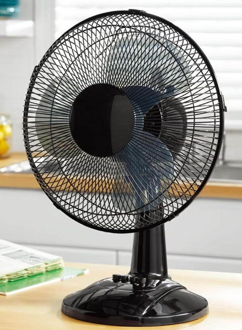 Denx 3-Blade Electric Table Fan 45W, Adjustable 3-Speed Cooling, Compact & Energy-Efficient, Ideal for Home, Office, Bedroom, Living Room – Quiet & Durable Design - Image 2