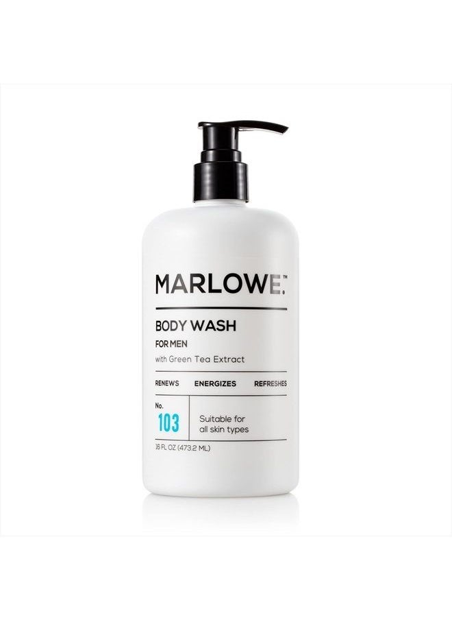 MARLOWE. M BLEND MARLOWE. No. 103 Men's Body Wash 16 oz | Energizing & Refreshing | Includes Natural Extracts | Aloe & Green Tea Extracts  - Image 1