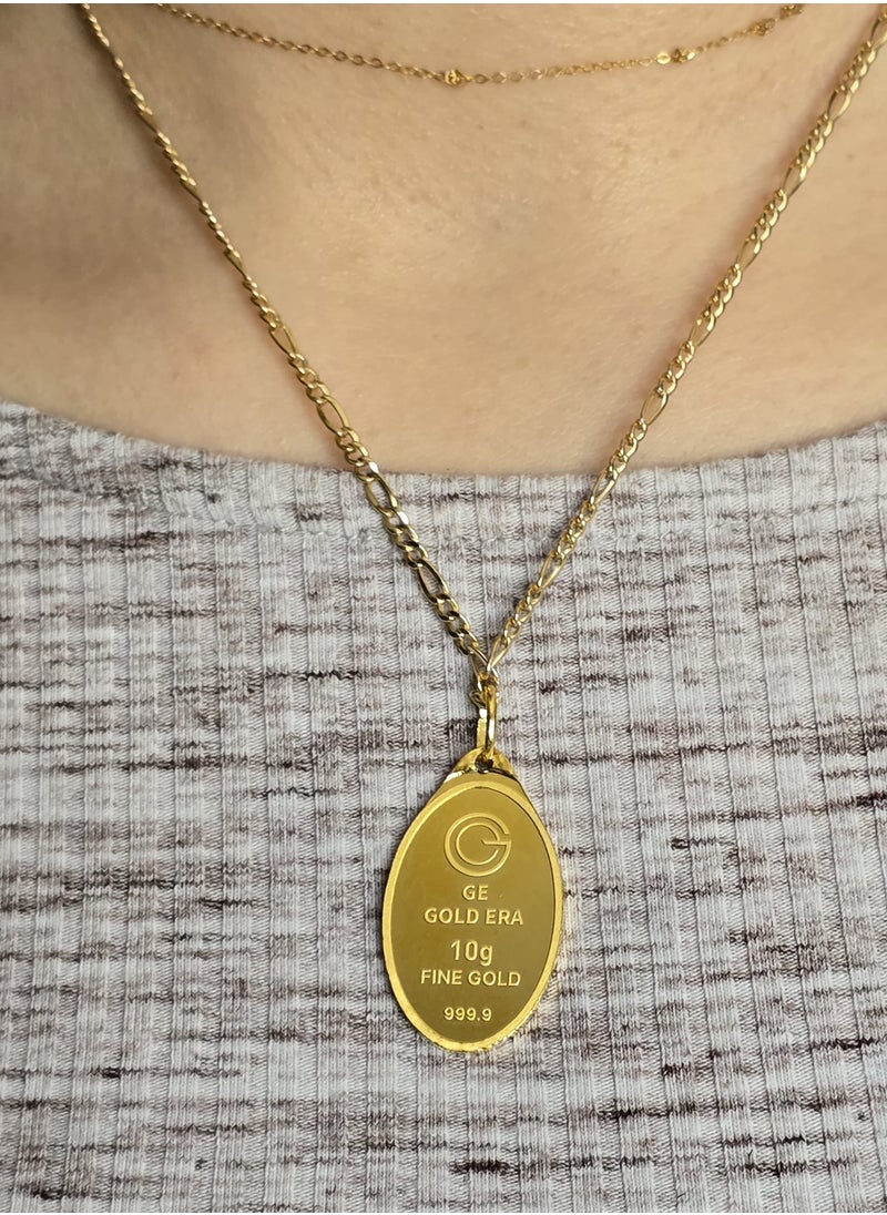 Gold Era Gold Era 10 Gram Pure Gold Pendant(999.9)  – Solid Pendant Jewelry for Gifting, Ideal for Mother's Day or Special Occasions  - Image 4