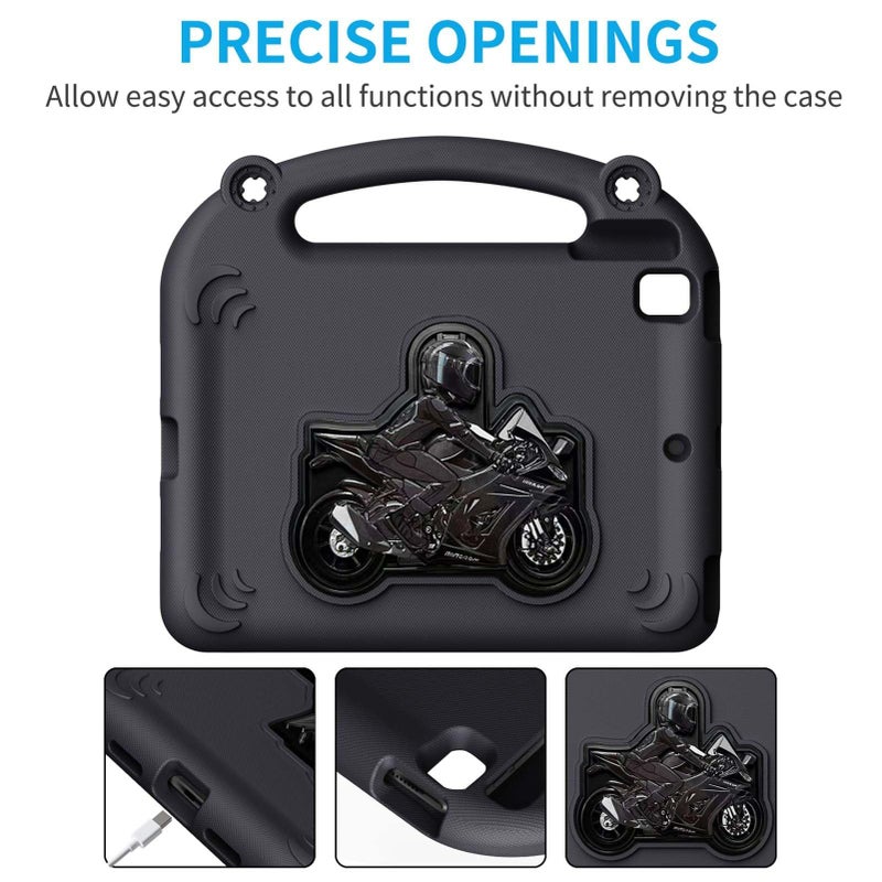 EVA Foam Protective Case Kids Friendly Washable IOS Cover With Built In Stand Fits For IOS Air 1 2 Pro 9.7 5 6 7 8 9 Black - Image 3