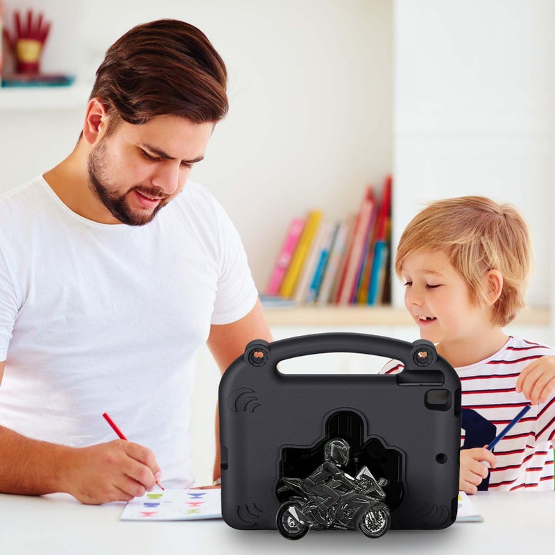 EVA Foam Protective Case Kids Friendly Washable IOS Cover With Built In Stand Fits For IOS Air 1 2 Pro 9.7 5 6 7 8 9 Black - Image 5
