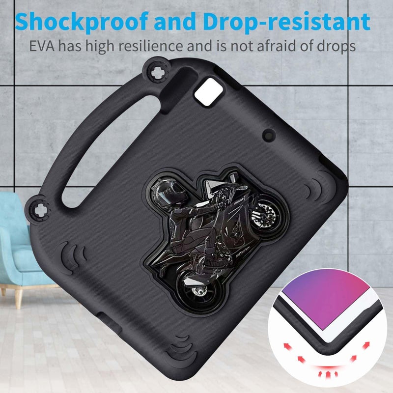 EVA Foam Protective Case Kids Friendly Washable IOS Cover With Built In Stand Fits For IOS Air 1 2 Pro 9.7 5 6 7 8 9 Black - Image 4