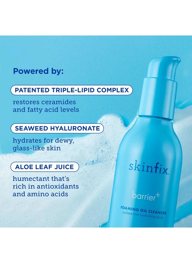 Skinfix - Barrier+ Foaming Oil Cleanser Gently Removes Dirt And Makeup Reduces Visible Redness Doesn’T Strip Skin Lipids 6 Fl Oz - Image 1