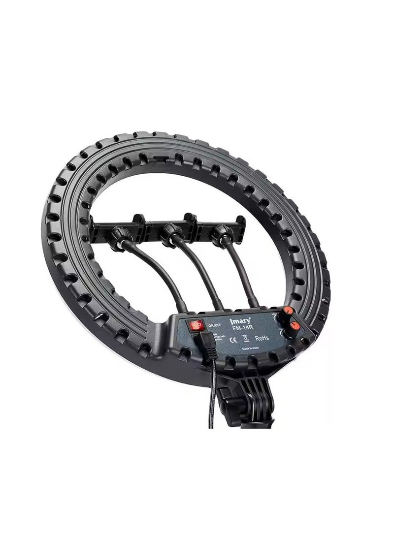 Jmary FM14R 14inch Ring Light Dimmable LED Ring Light for Makeup Photography - Image 1