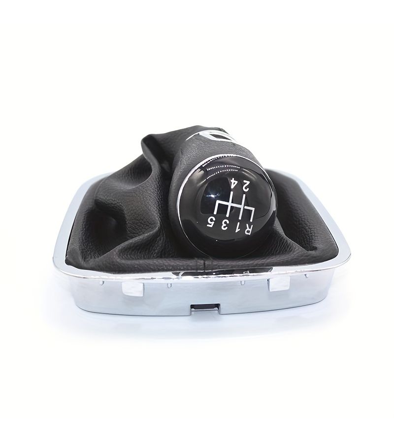 Universal 5 Speed PU Leather Gear Shift Knob Lever Manual Shifter Dust Cover For VW 2015-2018 - Image 5