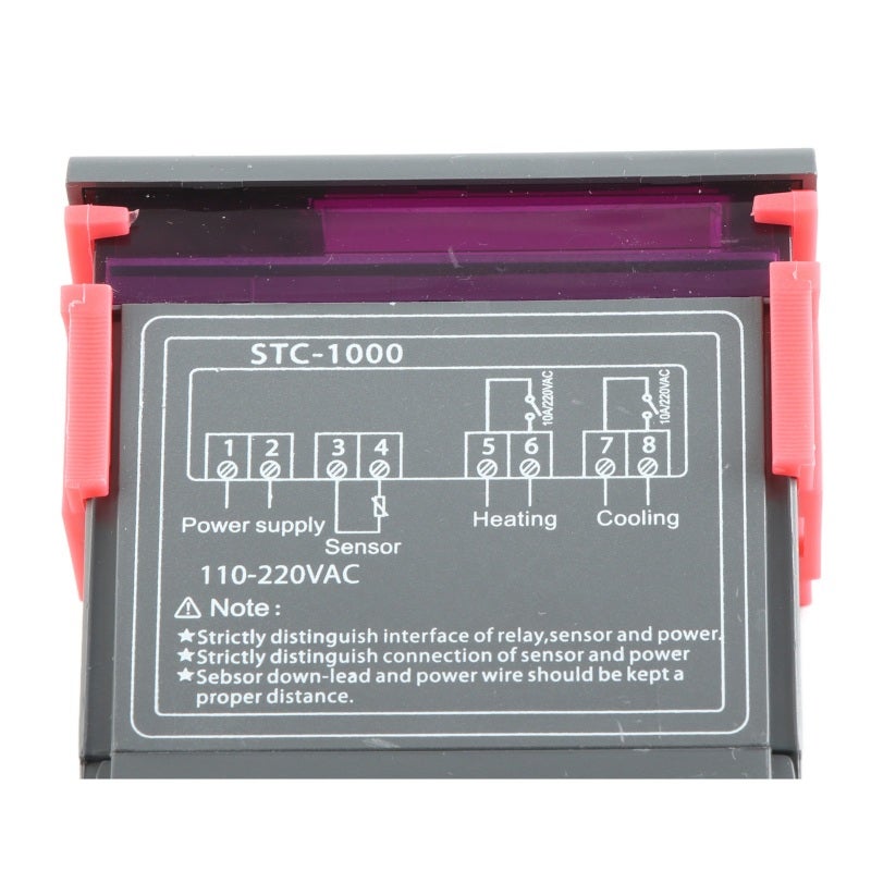 Temperature Control Digital Controller - Precise ±1℃ Accuracy From -50℃ To 110℃ Automatic Mode Conversion for Temperature Regulation With Alarm Function - Image 5