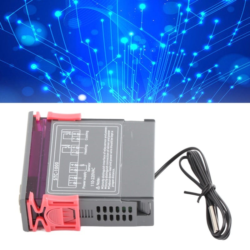 Temperature Control Digital Controller - Precise ±1℃ Accuracy From -50℃ To 110℃ Automatic Mode Conversion for Temperature Regulation With Alarm Function - Image 4