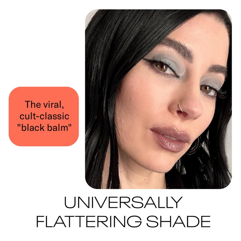 MOB Beauty Hydrating Shine Lip Balm M138 Sheer Black â€“ Tinted Lip Balm Stick with Jojoba & Sunflower Oils, Clean Vegan Organic Lip Care for Nourished, Glossy Lips - Image 3