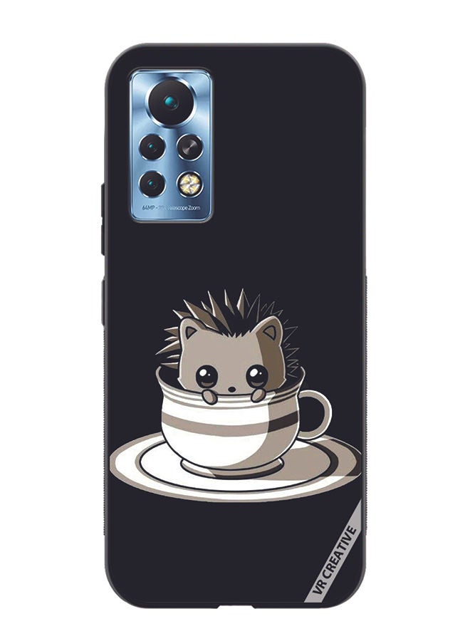 VR CREATIVE Protective Case Cover For Infinix Note 11 Pro Cat In A Cup Design Multicolour - Image 1