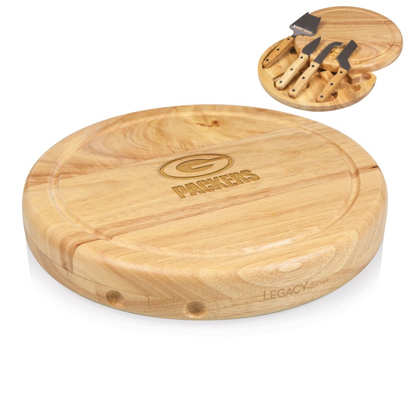 PICNIC TIME PICNIC TIME Green Bay Packers Circo Cheese Board  Tool Set 