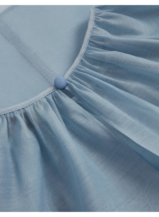 Ted Baker Organza Puff Sleeve Blouse - Image 4