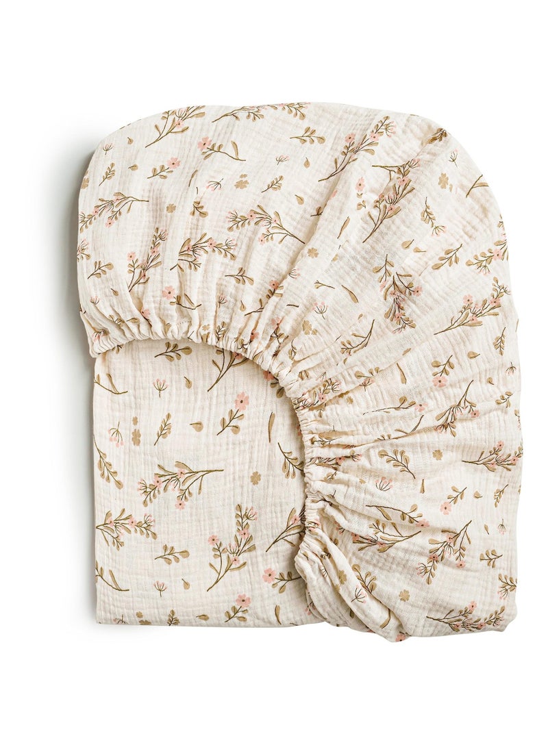 general Baby cotton yarn fitted crib full package bedspread double cotton yarn breathable sheets - Image 4