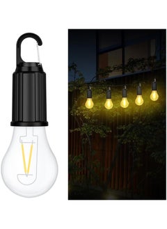 Portable Waterproof LED Camping Lantern, 3 Brightness Levels Dimmable Rechargeable Lantern with Hook for Power Outage, Hiking, Emergency, etc [Pack of 1]