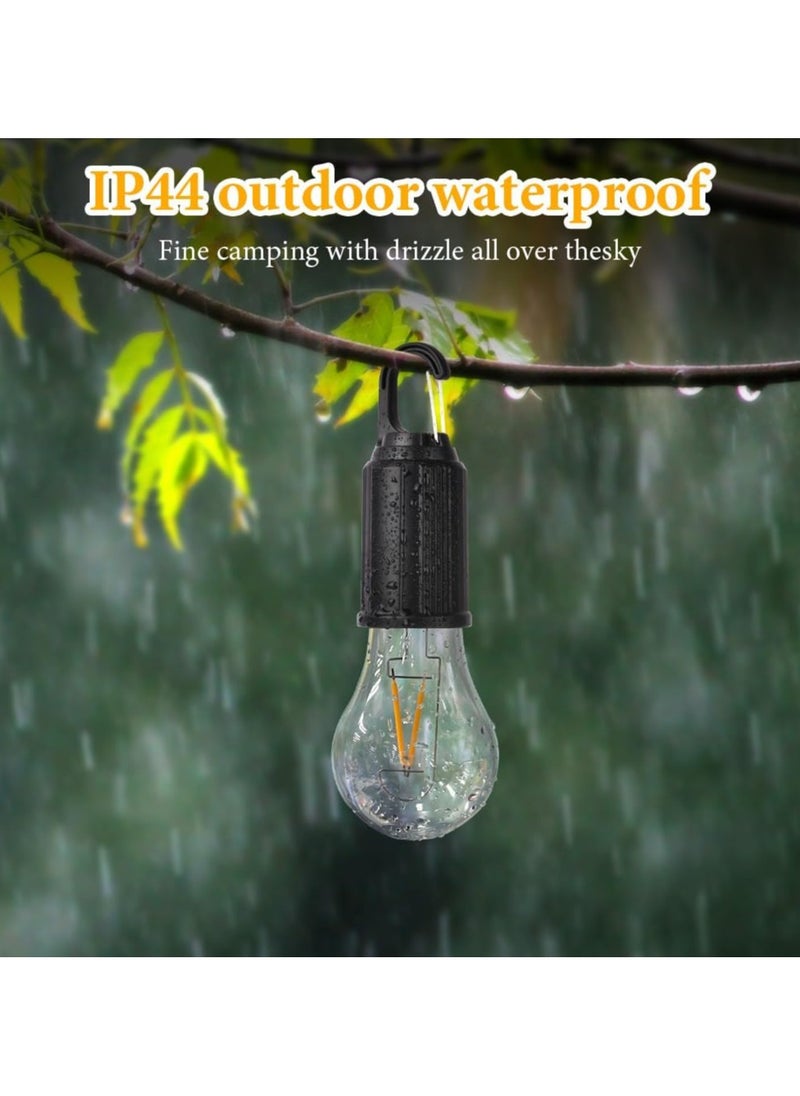 Generic - Portable Waterproof LED Camping Lantern, 3 Brightness Levels Dimmable Rechargeable Lantern with Hook for Power Outage, Hiking, Emergency, etc [Pack of 1] - Image 1