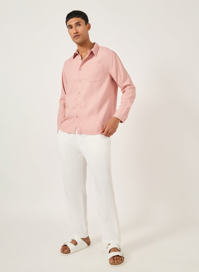 ستايلي قميص بقبة سبريد وياقة عادية بجيوب - Image 2