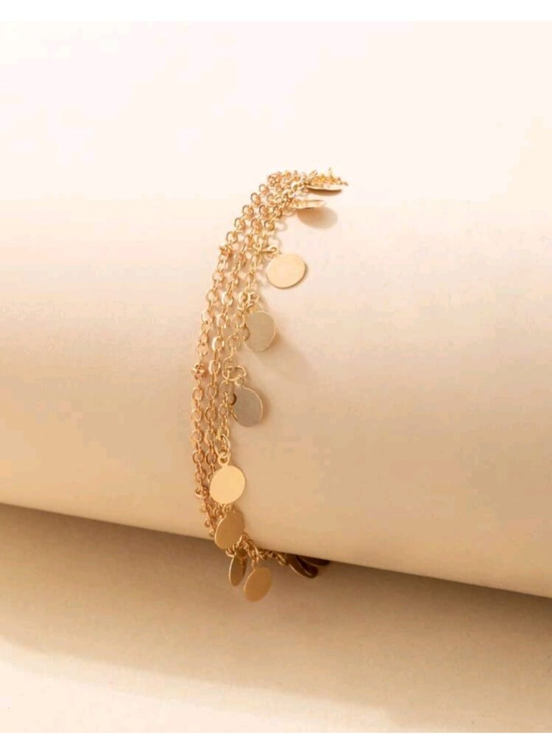 Shein Round Charm Layered Anklet - Image 3