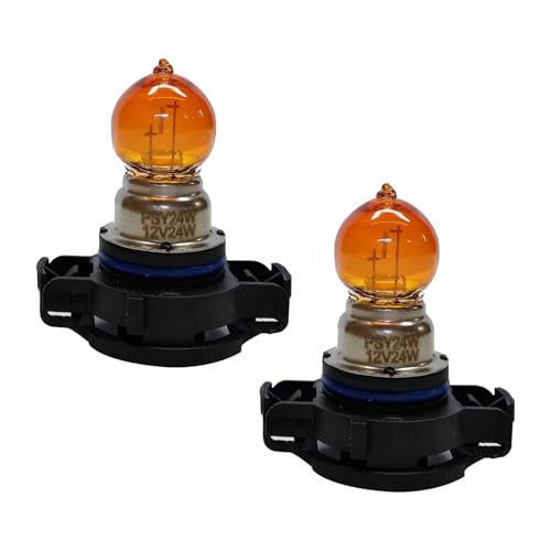 Downhill PSY24W Fog Light Bulbs12V 24W 3500K Ultrabright Shockproof Quartz Glass Turn Signal LightsReverse Light Plug and Play Multifunctional Cars Lighting Replacement Amber - Image 1