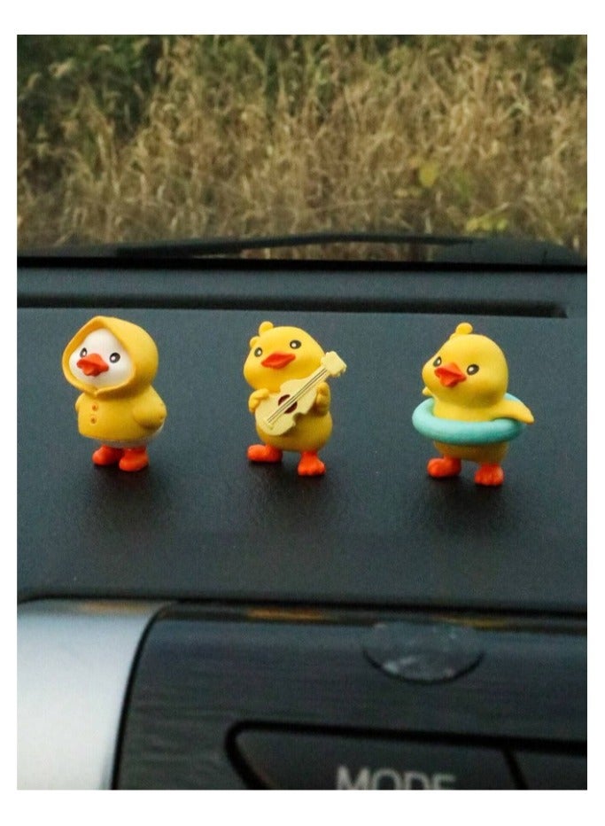 Car Decoration  3 Piece Cute Duck-Shaped Interior Accessories Set - Image 4