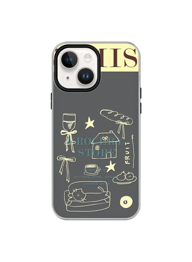 اس-توب جراب لهاتف iPhone 13، جراب هاتف هجين من مادة TPU بملمس الجلد - Image 1