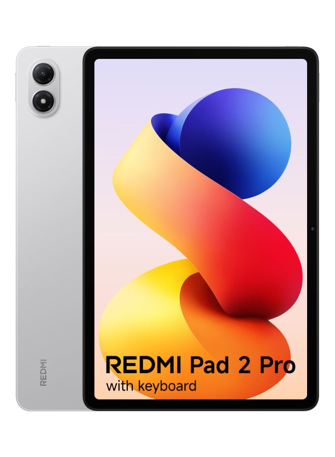 Xiaomi Redmi Pad 2 Pro 12.1-Inch 2.5K crystal-clear Display Silver 8GB RAM 256GB WiFi with Free Inbox Keyboard - Global Version - Image 2