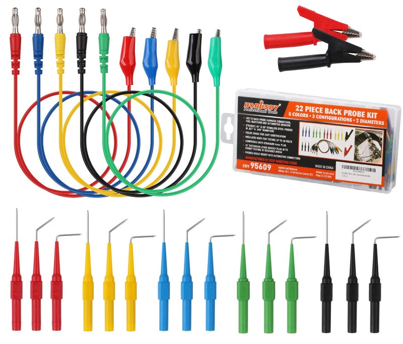 HORUSDY 22PCS Back Probe Kit, Back Probe Pin Kit - Image 1