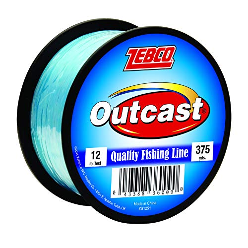 Zebco Outcast Monofilament Fishing Line, 375-Yards, 12-Pound, Low Memory and Stretch, High Tensile Strength, Blue - Image 5