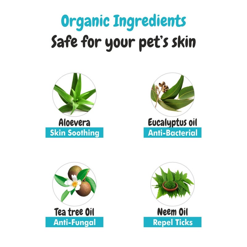 Harrods Bscly Bacte Shield Dog Shampoo 500ml | Puppy Safe Shampoo - Ticks & Fleas Prevention, Enriched with Aloe & Coconut Oil, Ph Balanced Dog Shampoo - Shampoo for Pets - Image 3