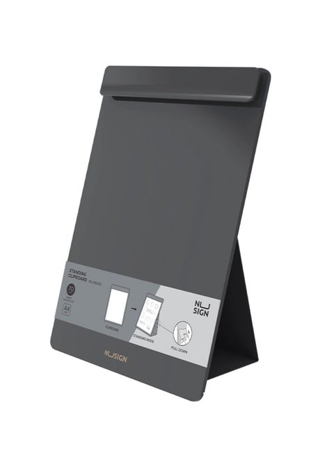1-Piece A4 Standing Clipboard Black