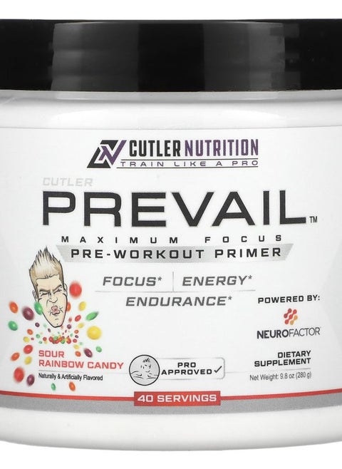 Prevail PreWorkout Primer Sour Rainbow Candy 9.8 oz (280 g)