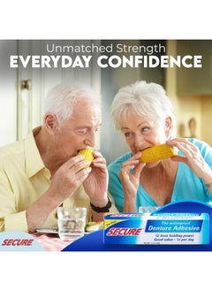 secure Waterproof Denture Adhesive - Zinc Free - Extra Strong Hold For Upper, Lower or Partials - 1.4 oz  - Image 5