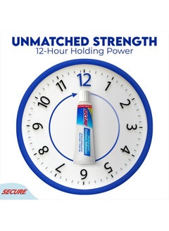 secure Waterproof Denture Adhesive - Zinc Free - Extra Strong Hold For Upper, Lower or Partials - 1.4 oz  - Image 3