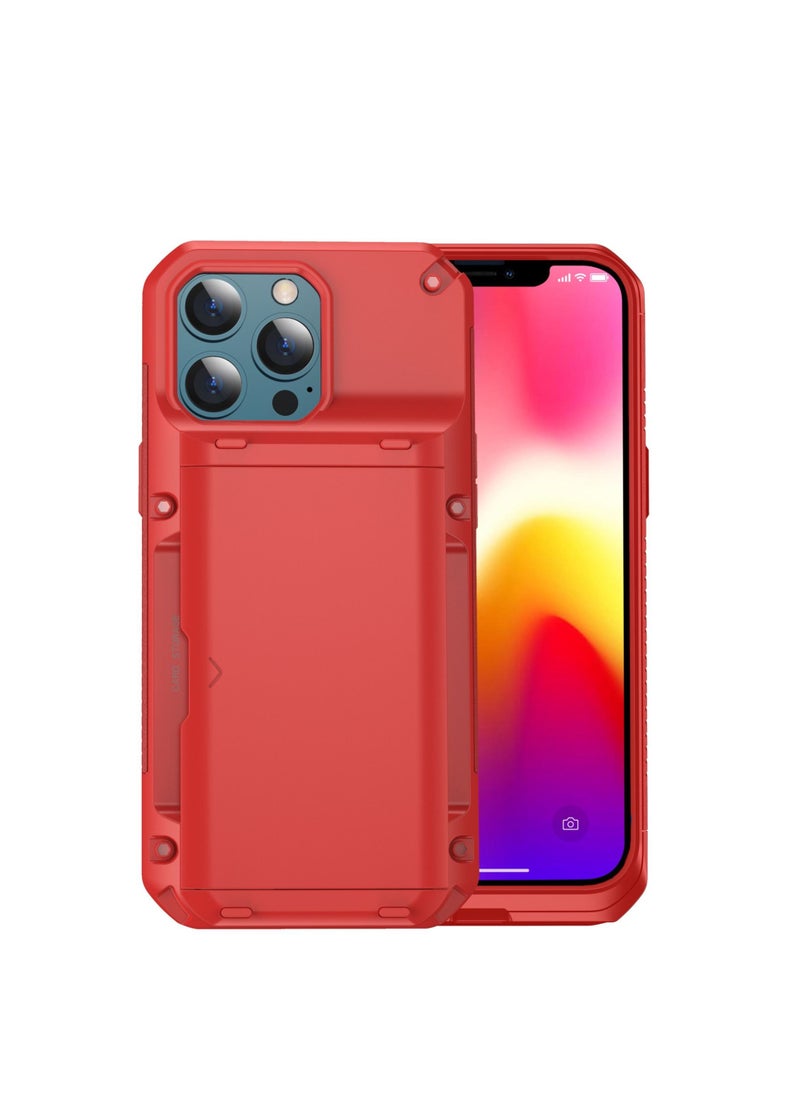 Generic - Suitable for  iPhone 13 Pro Max (6.7 inches) phone case cover spring insert card anti drop protective case - Image 1