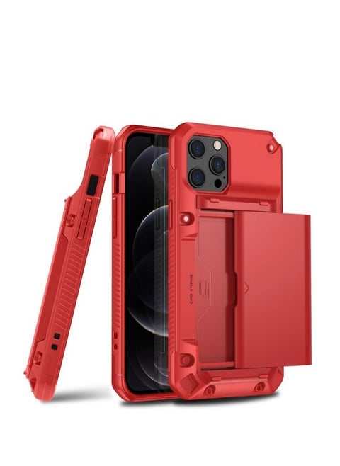 Suitable for  iPhone 13 Pro Max (6.7 inches) phone case cover spring insert card anti drop protective case