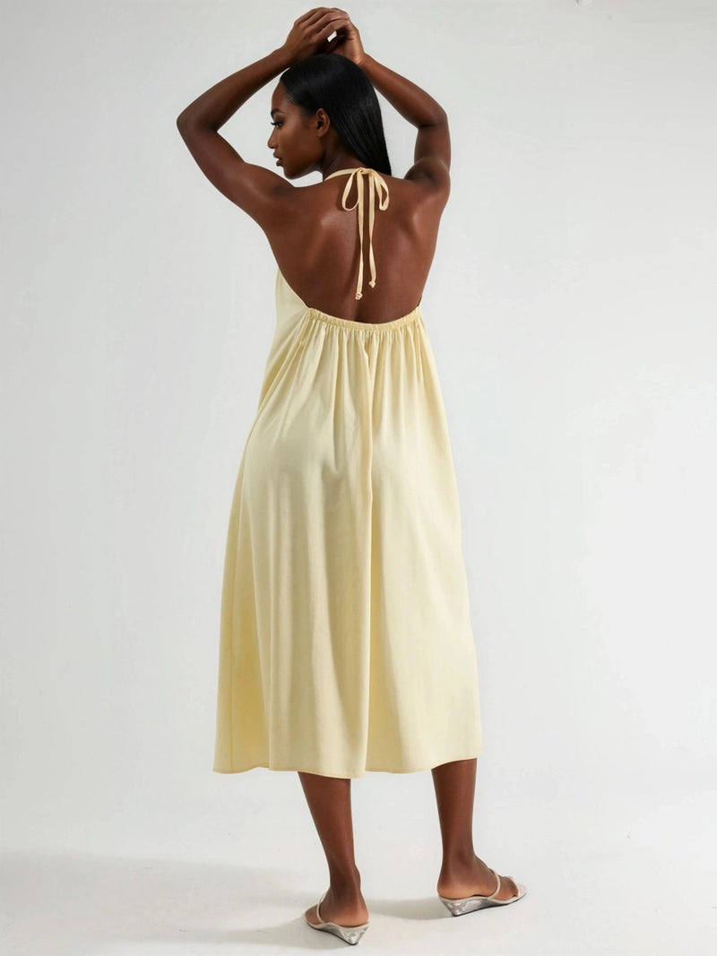 BUSEM Halter Neck Midi Dress - Image 3
