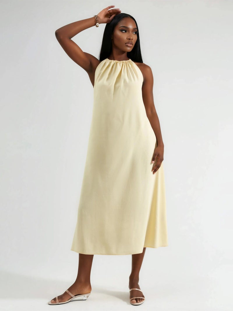 BUSEM Halter Neck Midi Dress - Image 2