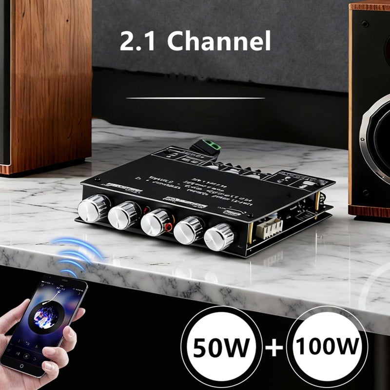 لوحة مكبر صوت 2.1 قناة TPA3116D2 مع إدخال AUX USB لمسرح منزلي وصوت السيارة - Image 3