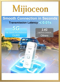 Mijioceon Wireless HDMI Transmitter and Receiver 2-in-1, 4K Decode 1080P Output Wireless HDMI, 2.4G&5G Display Adapter Plug & Play, Portable Streaming Video and Audio to Monitor from PC/DV/HDTV/Projector/TV Box  - Image 5