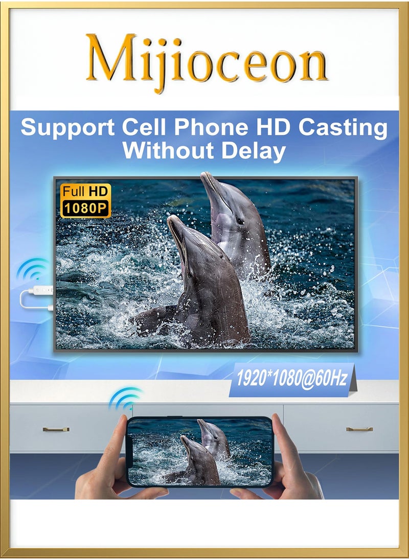 Mijioceon - Wireless HDMI Transmitter and Receiver 2-in-1, 4K Decode 1080P Output Wireless HDMI, 2.4G&5G Display Adapter Plug & Play, Portable Streaming Video and Audio to Monitor from PC/DV/HDTV/Projector/TV Box - Image 1