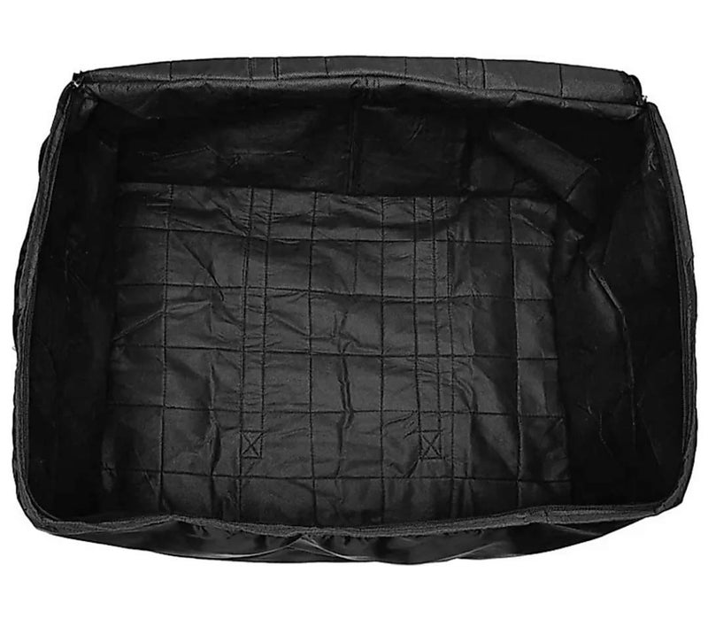 CUSTOMARY Nylon Double Bed Blanket Bag Cover/Saree Bag/Household Storage Bag With Water Proof Dust Proof (Pack Of 1) (Black) - Image 3