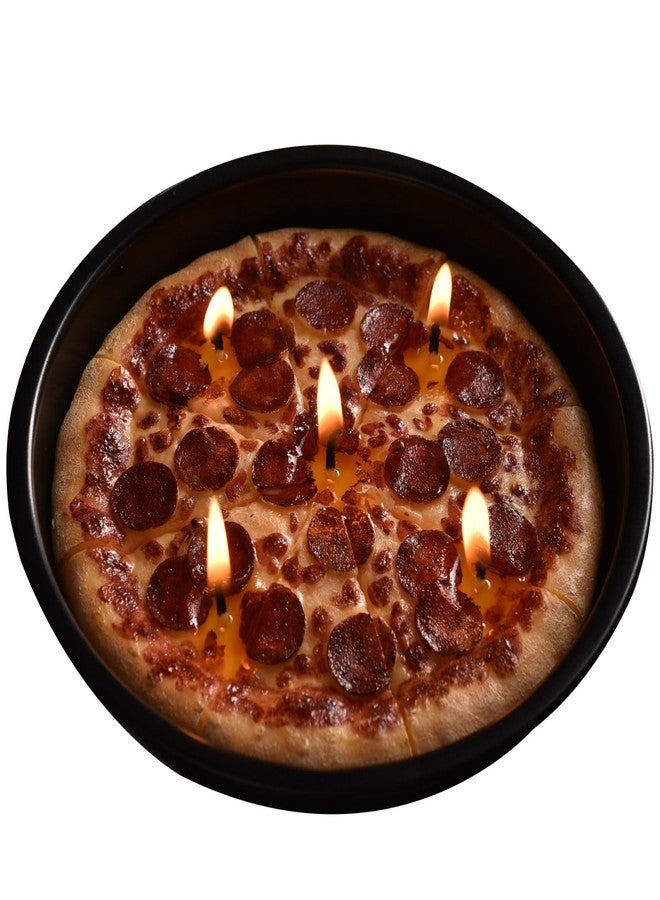 iLikePar Pizza Realistic Food Scented Vegetable Candle - Image 1